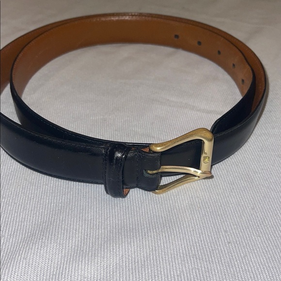 45008 VINTAGE-Coach Black Leather Belt - see pics for approximate measurements - Picture 2 of 9